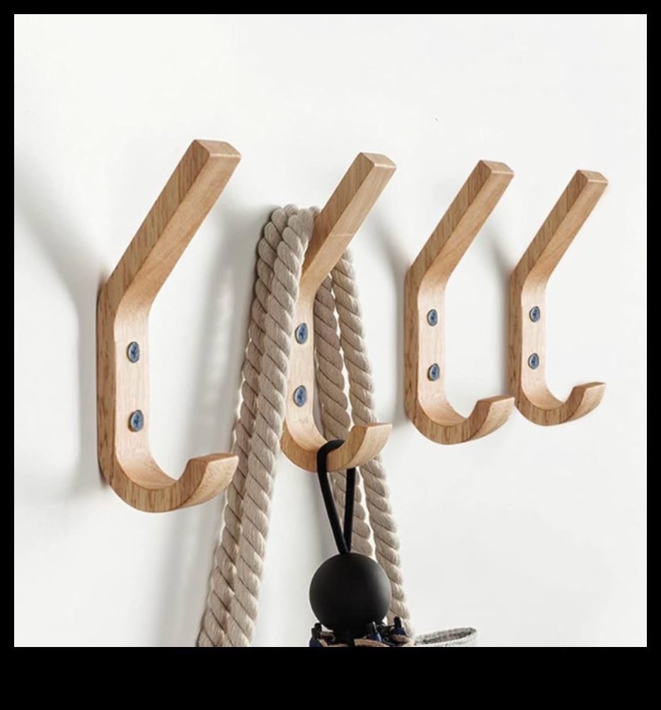 Ξύλινοι γάντζοι τοίχου: Δημιουργία κομψών οργανωτικών λύσεων