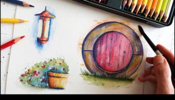 Αρμονία σχεδίου: Επίτευξη ισορροπίας και ενότητας σε μολύβι ακουαρέλας