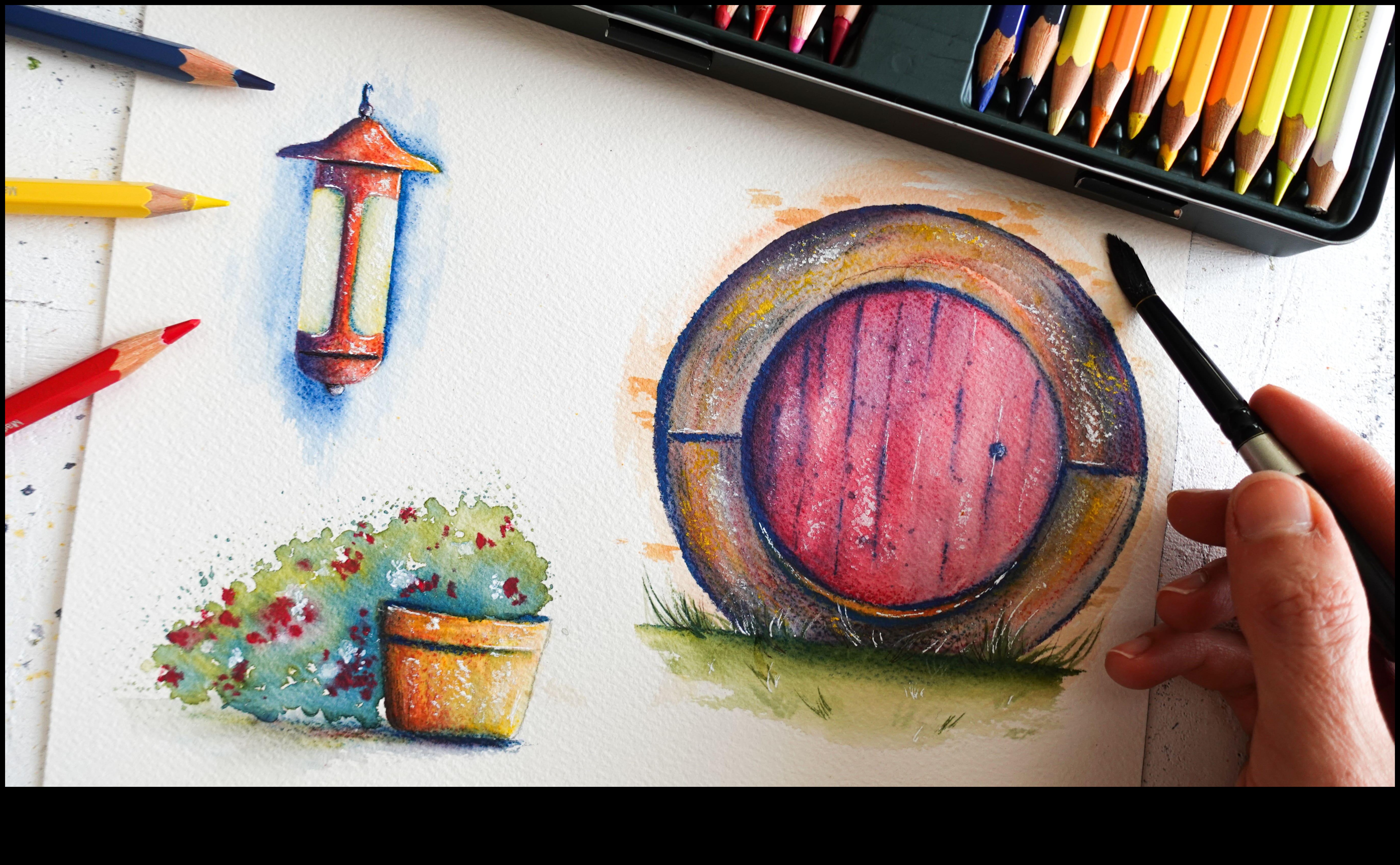 Αρμονία σχεδίου: Επίτευξη ισορροπίας και ενότητας σε μολύβι ακουαρέλας